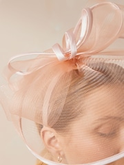 Розовый - Крупная повязка на голову Fascinator - Image 2 of 3