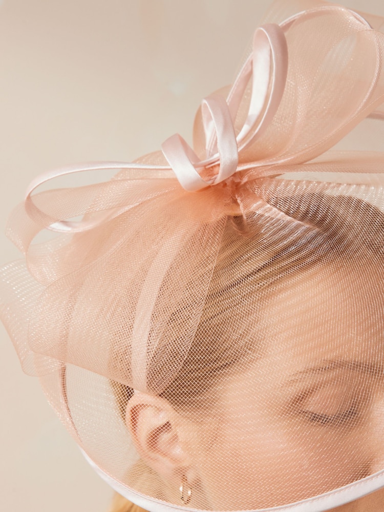 Розовый - Крупная повязка на голову Fascinator - Image 2 of 3