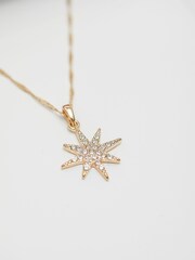 Lipsy Jewellery Gold Tone Celestial Y Drop Necklace And Earrings Set - Image 3 of 4
