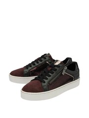 Lotus Black Leather Casual Zip-Up Trainers - Image 2 of 4