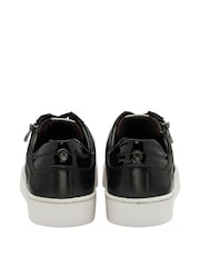 Lotus Black Leather Casual Zip-Up Trainers - Image 3 of 4