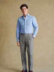 Barbour® Blue Cotton Oxford 100% Cotton Shirt - Image 2 of 9