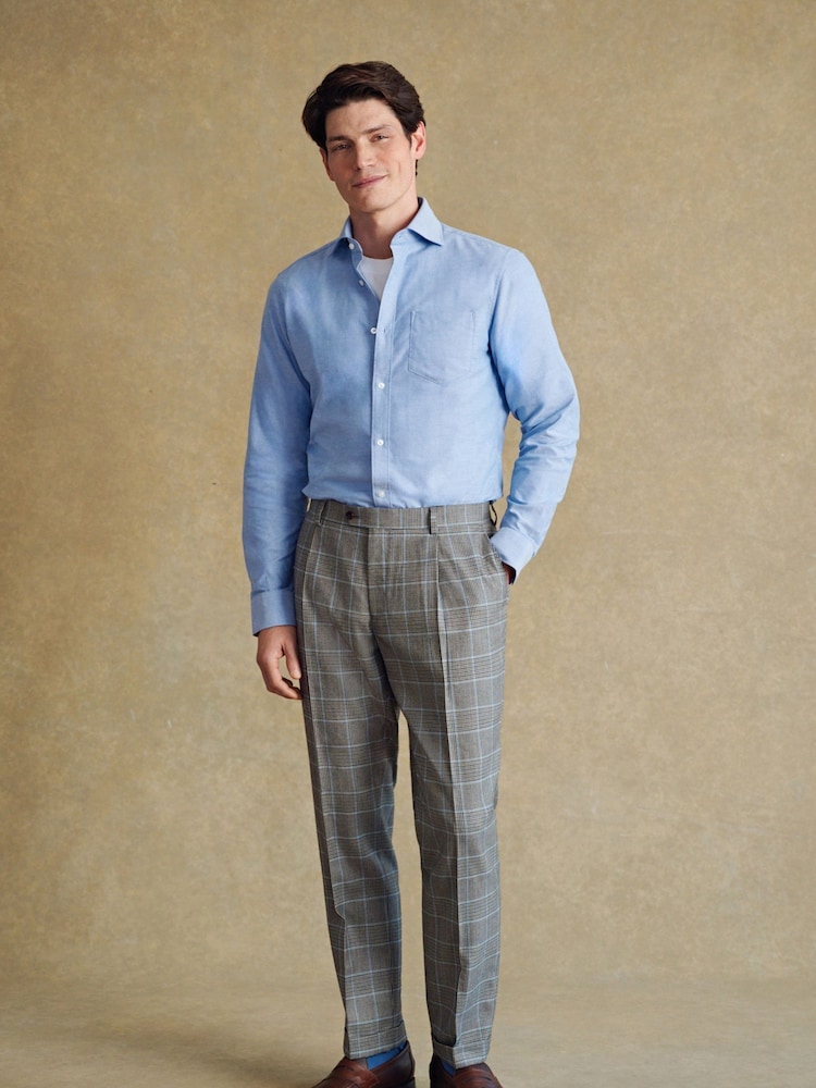 Barbour® Blue Cotton Oxford 100% Cotton Shirt - Image 2 of 9