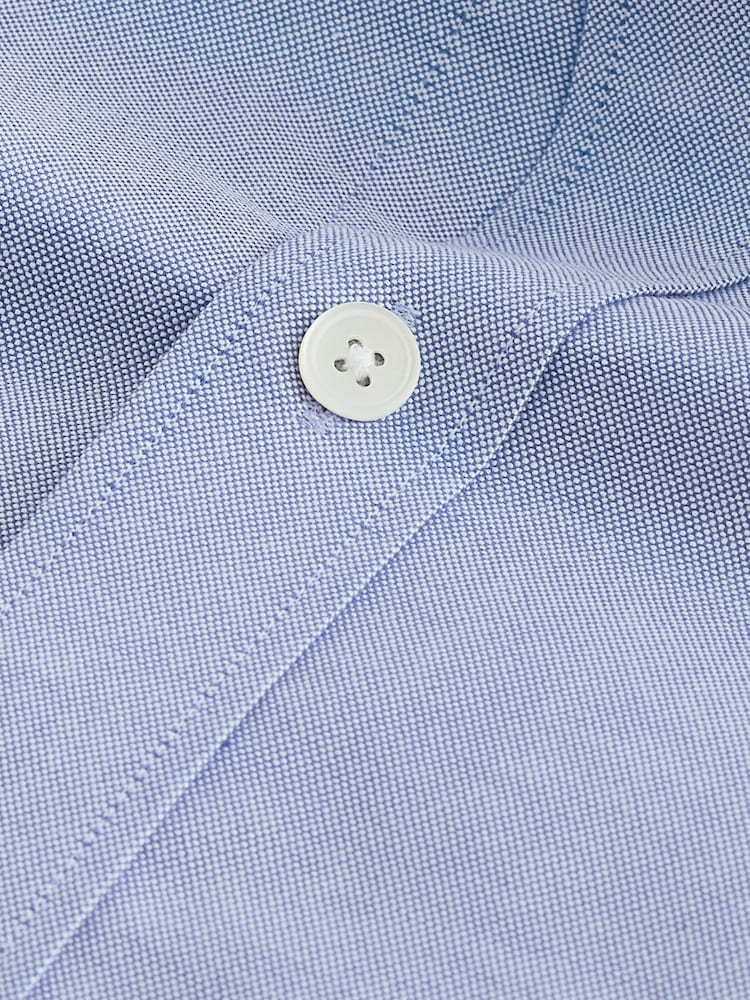 Barbour® Blue Cotton Oxford 100% Cotton Shirt - Image 9 of 9