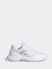adidas White Gamecourt 2.0 Tennis Trainers - Image 1 of 9