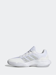 adidas White Gamecourt 2.0 Tennis Trainers - Image 2 of 9