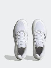 adidas White Gamecourt 2.0 Tennis Trainers - Image 6 of 9