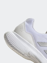 adidas White Gamecourt 2.0 Tennis Trainers - Image 9 of 9