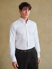 Barbour® White Cotton Oxford 100% Cotton Shirt - Image 1 of 9