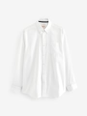 Barbour® White Cotton Oxford 100% Cotton Shirt - Image 7 of 9