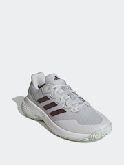 adidas Grey Gamecourt 2.0 Tennis Trainers - Image 1 of 8