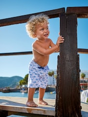 JoJo Maman Bébé Blue Swim Shorts - Image 1 of 7