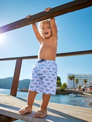 JoJo Maman Bébé Blue Swim Shorts - Image 2 of 7