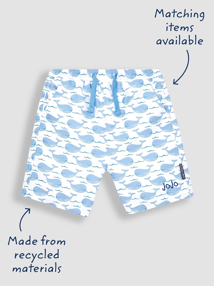 JoJo Maman Bébé Blue Swim Shorts - Image 3 of 7