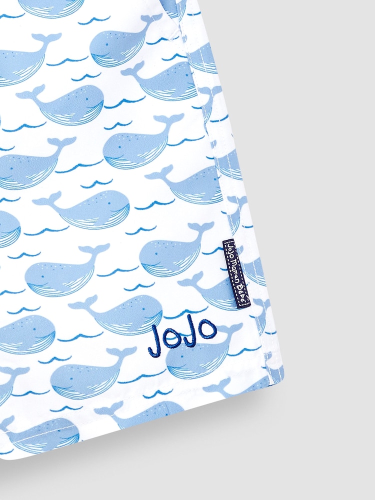 JoJo Maman Bébé Blue Swim Shorts - Image 7 of 7
