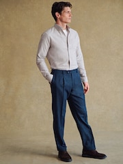 Barbour® Neutral Cotton Oxford 100% Cotton Shirt - Image 2 of 10
