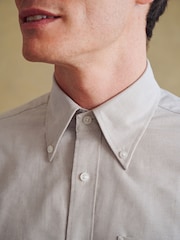 Barbour® Neutral Cotton Oxford 100% Cotton Shirt - Image 4 of 10