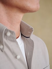 Barbour® Neutral Cotton Oxford 100% Cotton Shirt - Image 6 of 10
