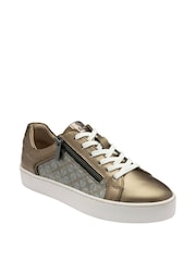 Lotus Metallic Leather Casual Zip-Up Trainers - Image 1 of 4