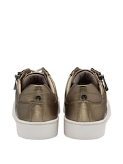 Lotus Metallic Leather Casual Zip-Up Trainers - Image 3 of 4