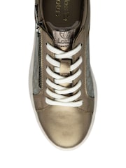 Lotus Metallic Leather Casual Zip-Up Trainers - Image 4 of 4