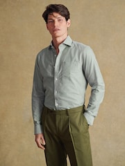 Barbour® Green Cotton Oxford 100% Cotton Shirt - Image 1 of 8