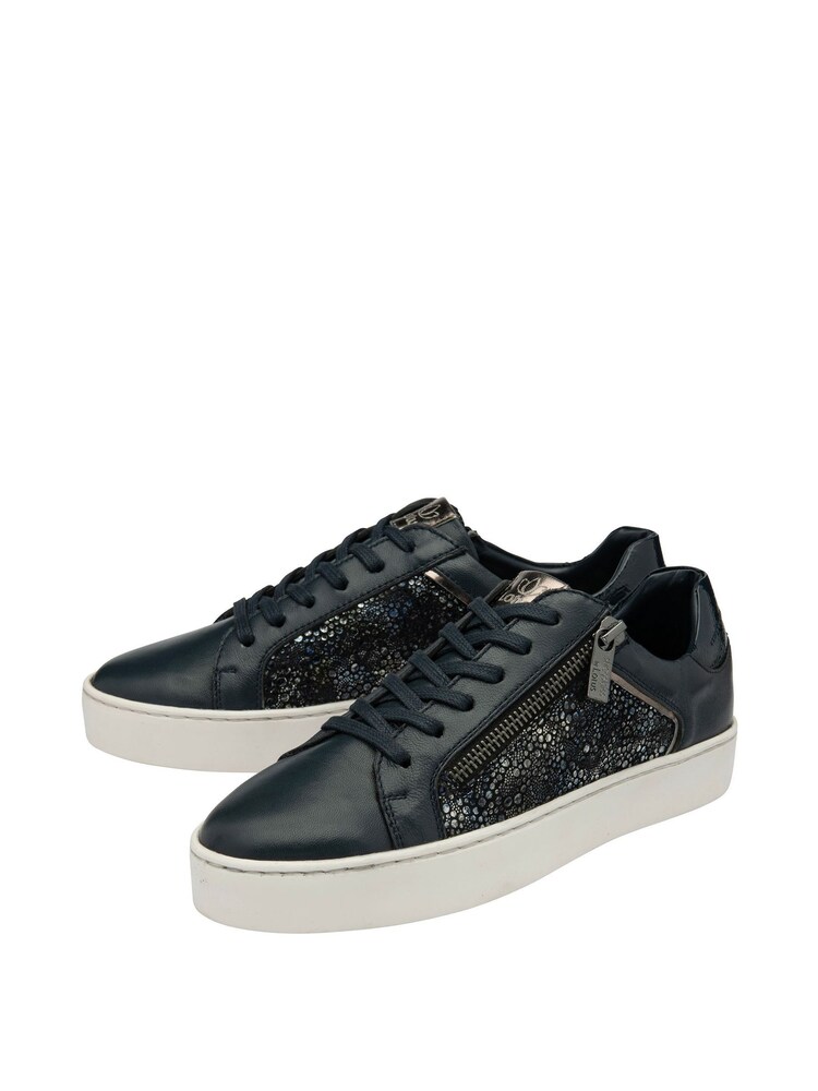modra - Športni copati za vsak dan z zadrgo Lotus Leather - Slika 2 iz 4