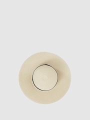 Reiss Natural Lexi Woven Wide Brim Hat - Image 5 of 5