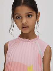Reiss Multi Pixie 13-14 yrs Pleated Ruffle Dress - Image 5 of 7