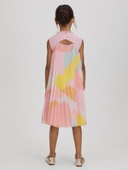 Reiss Multi Pixie 13-14 yrs Pleated Ruffle Dress - Image 6 of 7