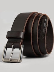 Superdry Brown Badgeman Belt - Image 1 of 3