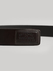 Superdry Brown Badgeman Belt - Image 2 of 3