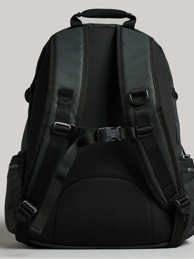 Superdry Black Mountain Tarp Graphic Backpack - Image 2 of 7 Superdry Black Mountain Tarp Graphic Backpack - Image 2 of 7