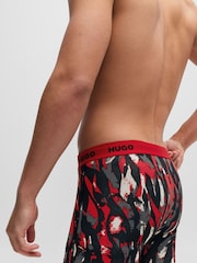 HUGO Red Stretch Cotton Boxer Briefs with Logo Waistbands 3 Pack - Image 7 of 7