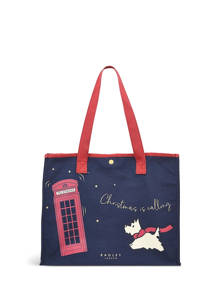 Radley London Large Christmas Is Calling Open Top Tote Bag - Image 1 of 4