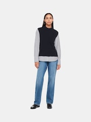 Whistles Blue Wool Sleeveless Tank - Image 3 of 8