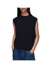 Whistles Blue Wool Sleeveless Tank - Image 6 of 8