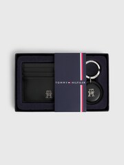 Tommy Hilfiger Geschenkset mit Kartenetui und Schlüsselanhänger mit Monogramm, Schwarz - Bild 1 von 4