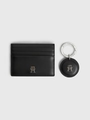 Tommy Hilfiger Geschenkset mit Kartenetui und Schlüsselanhänger mit Monogramm, Schwarz - Bild 2 von 4