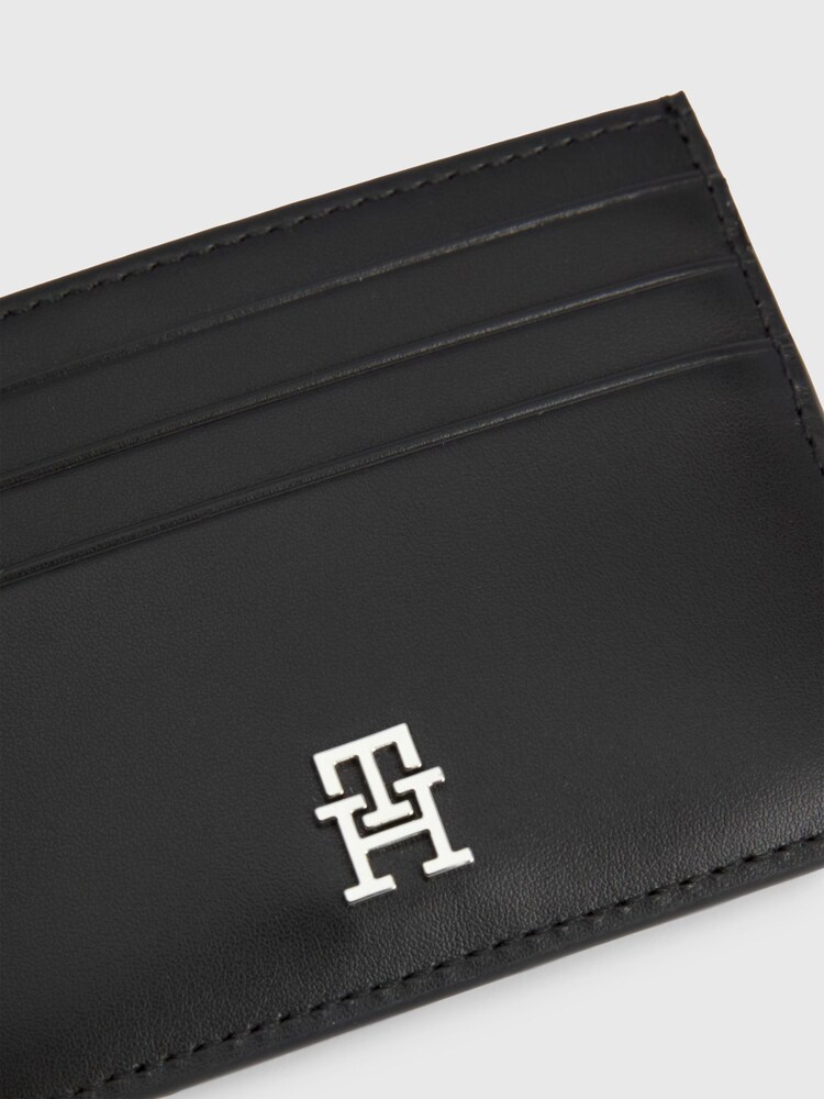 Tommy Hilfiger Geschenkset mit Kartenetui und Schlüsselanhänger mit Monogramm, Schwarz - Bild 4 von 4