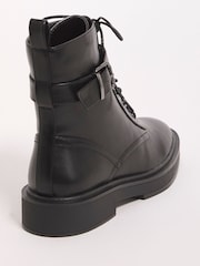 Simply Be Black Extra Wide Fit Classic Lace-Up Ankle Boots - Image 3 of 3