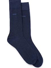 Blau - BOSS Socken mit Logo in regulärer Länge im 2er-Pack - Bild 1 von 3