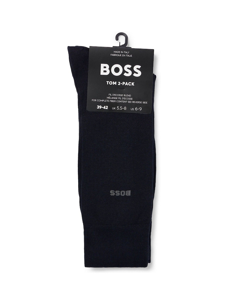 Dunkelblau - BOSS Socken mit Logo in regulärer Länge im 2er-Pack - Bild 2 von 3