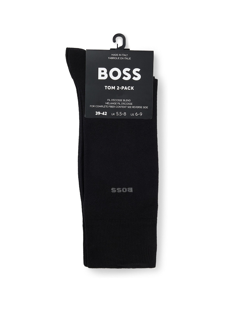 Schwarz - BOSS Socken mit Logo in regulärer Länge im 2er-Pack - Bild 2 von 3