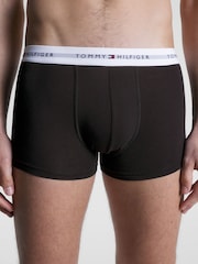 Tommy Hilfiger Black Signature Cotton Essential Trunks 5 Pack - Image 2 of 4