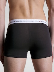 Tommy Hilfiger Black Signature Cotton Essential Trunks 5 Pack - Image 3 of 4
