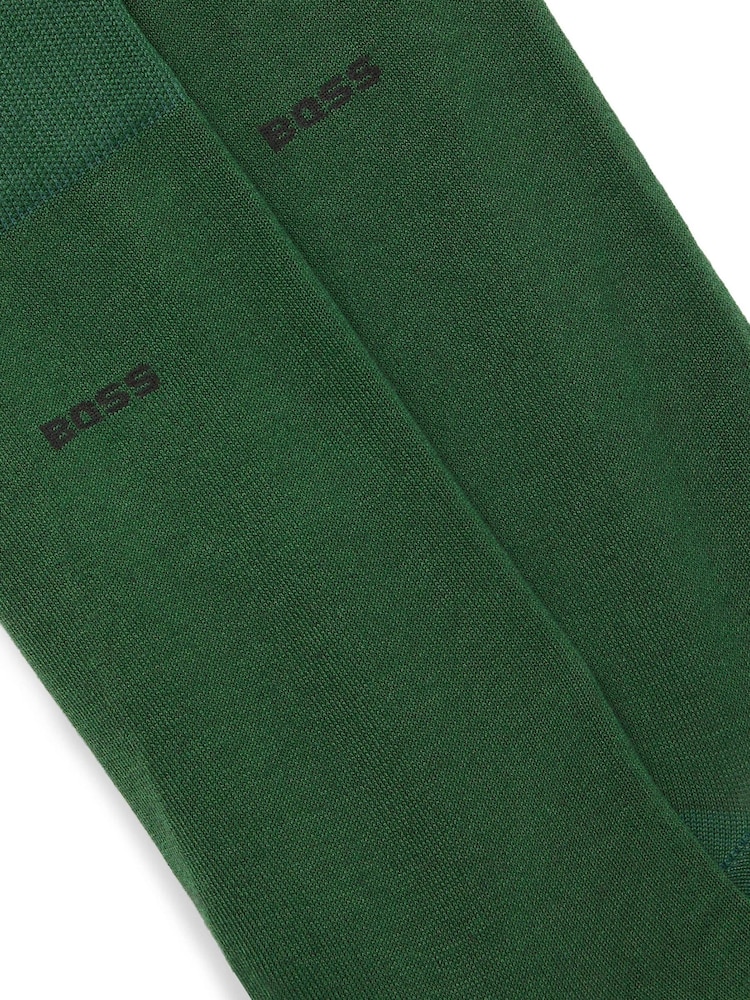 Grün - BOSS Socken mit Logo in regulärer Länge im 2er-Pack - Bild 3 von 3