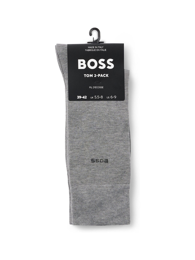 Nogavice BOSS Regular Length Logo 2 Pack - Slika 2 iz 3 Nogavice BOSS Regular Length Logo 2 Pack - Slika 2 iz 3