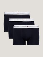 Azul/blanco - Tommy Hilfiger Blue Signature Essential Trunks 3 Pack - Imagen 1 de 4