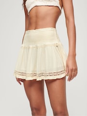 Superdry Cream Vintage Alana Skirt - Image 1 of 4